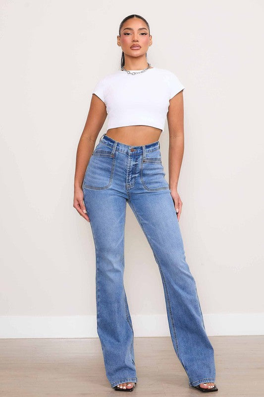 On Mondays Square Pocket Bootcut Jeans