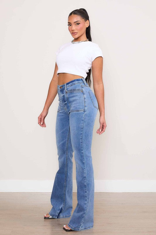 On Mondays Square Pocket Bootcut Jeans