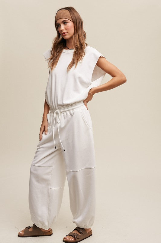 Top Golf French Terry Loose Jogger Jumpsuit