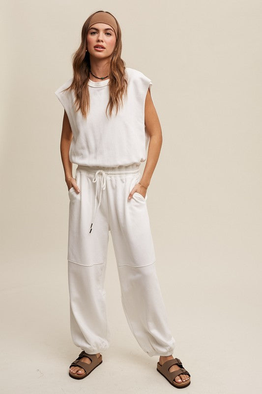 Top Golf French Terry Loose Jogger Jumpsuit