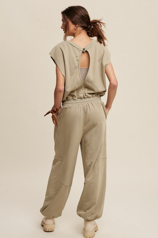 Top Golf French Terry Loose Jogger Jumpsuit