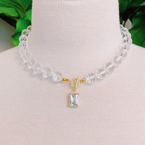 Clear As Crystal Necklace