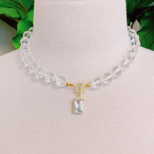 Clear As Crystal Necklace