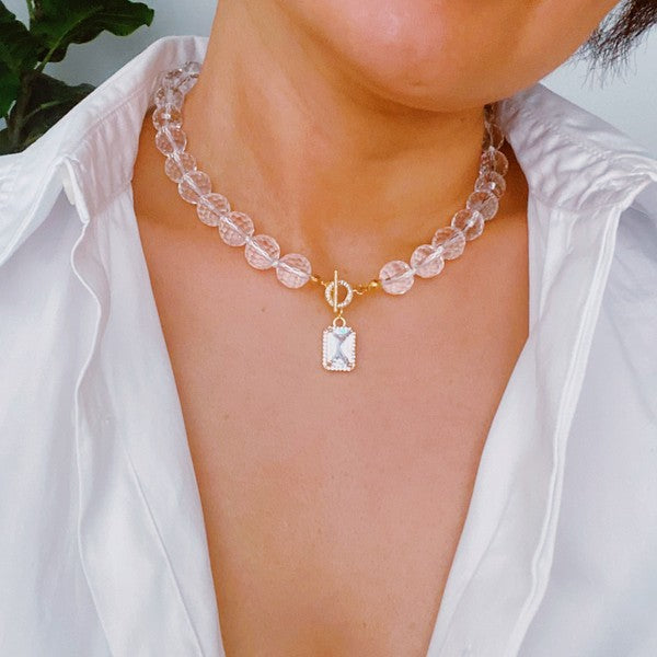 Clear As Crystal Necklace