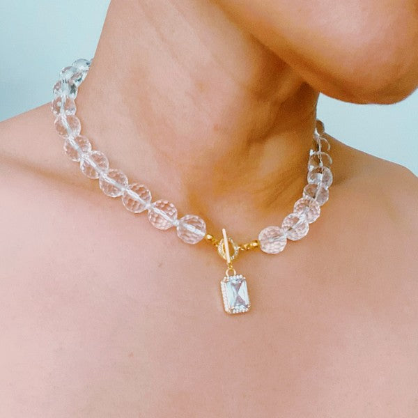 Clear As Crystal Necklace