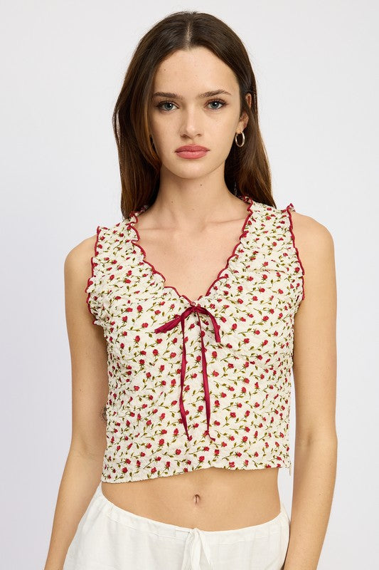 Emory Floral Top