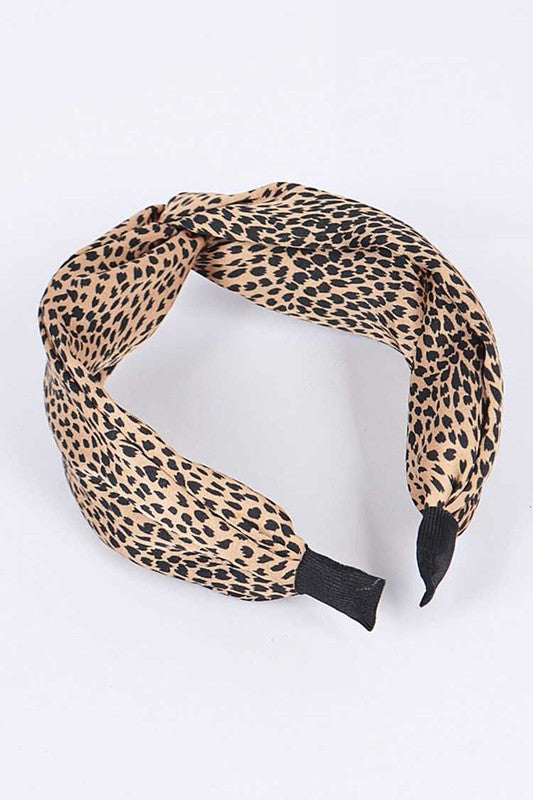 Animal Printed Top Knot Headband