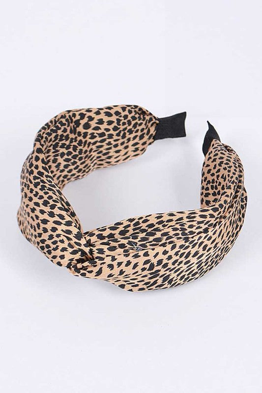 Animal Printed Top Knot Headband