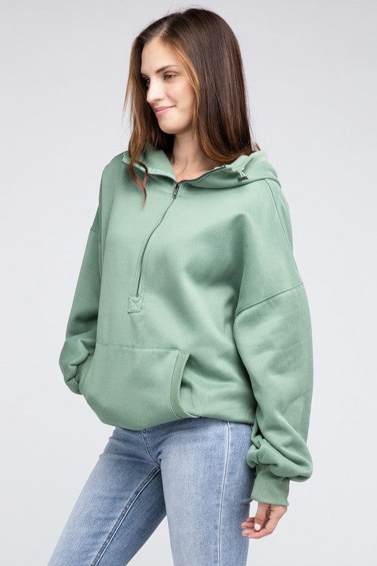 Bibi Stitch Detailed Elastic Hem Hoodie