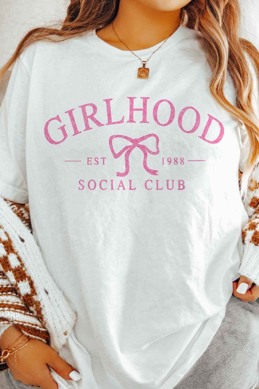 GIRLHOOD SOCIAL CLUB COQUETTE GRAPHIC TEE