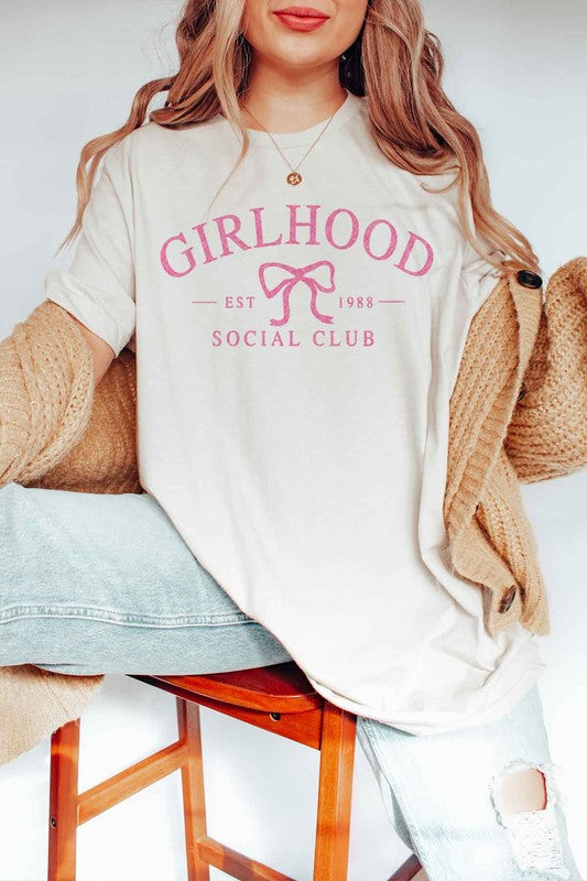 GIRLHOOD SOCIAL CLUB COQUETTE GRAPHIC TEE