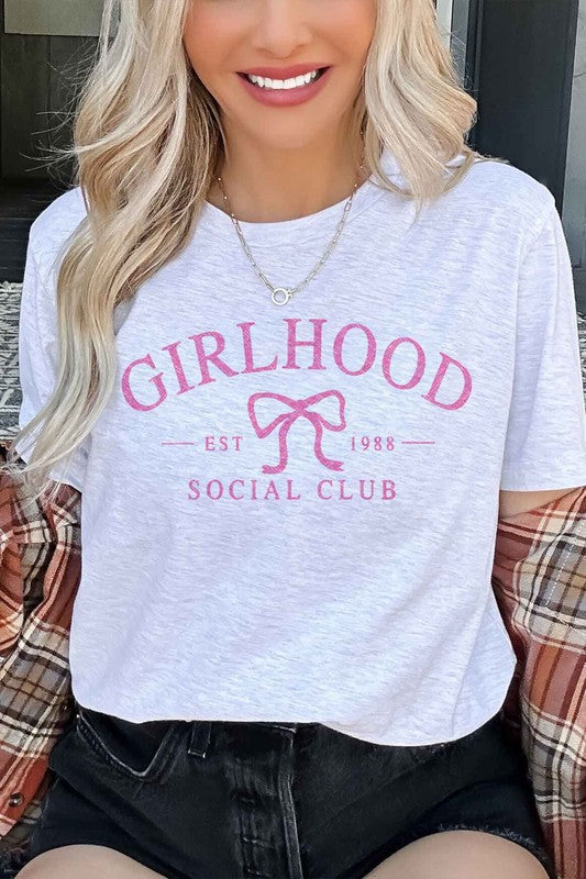 GIRLHOOD SOCIAL CLUB COQUETTE GRAPHIC TEE