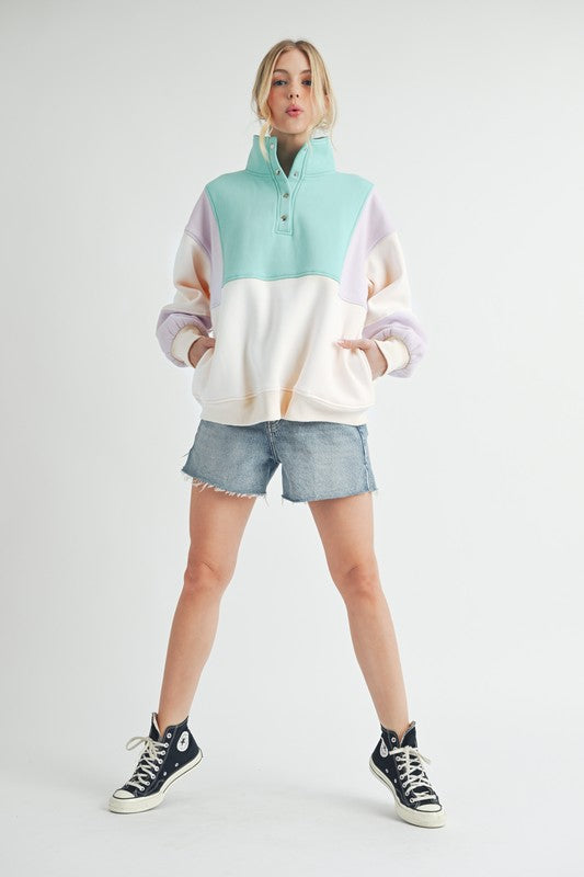 Glo Colorblock Pullover