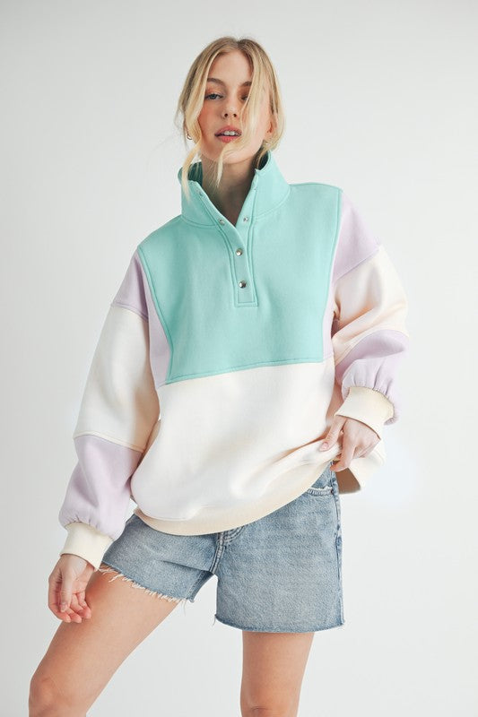 Glo Colorblock Pullover