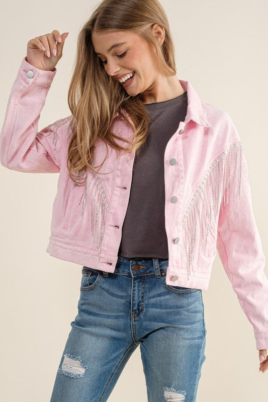 Riley Crop Denim Jacket