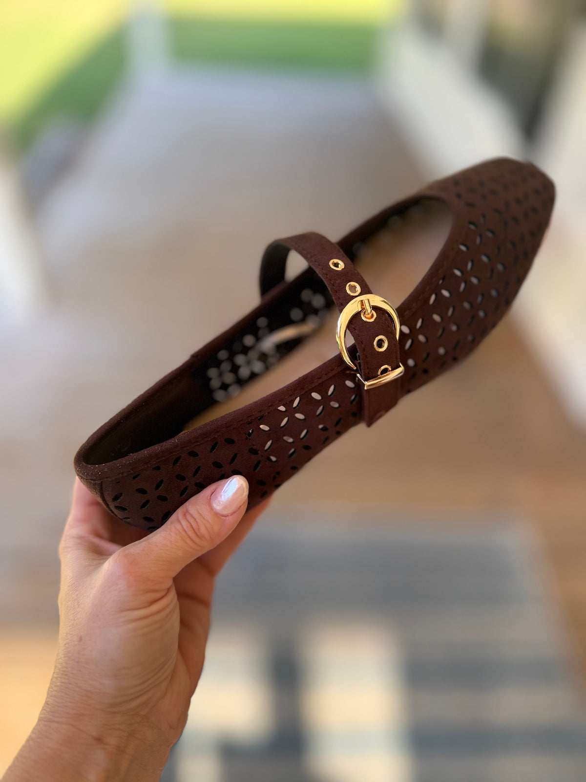 The Linda Suede Mary Jane Shoes