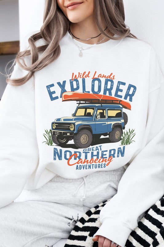 Outdoor Offroad Truck Fleece Sweatshirt