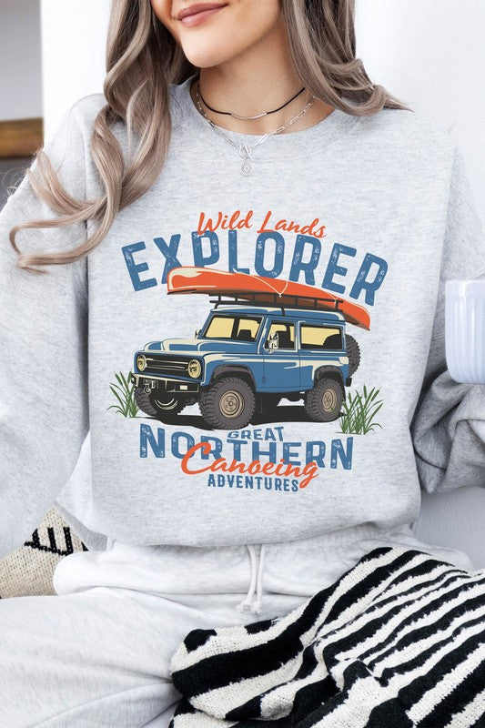 Outdoor Offroad Truck Fleece Sweatshirt