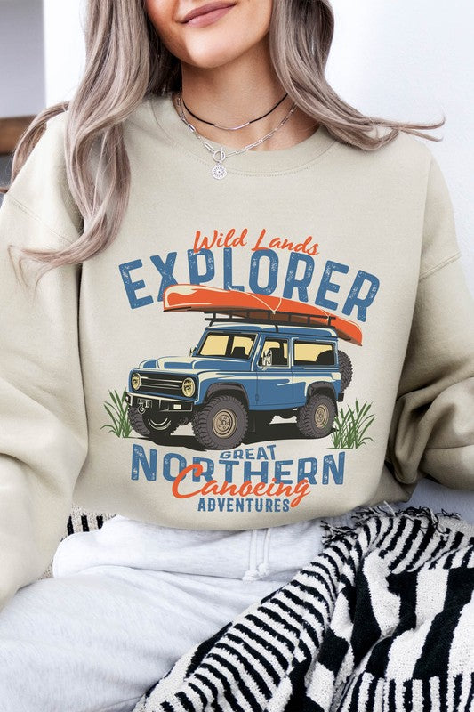 Outdoor Offroad Truck Fleece Sweatshirt