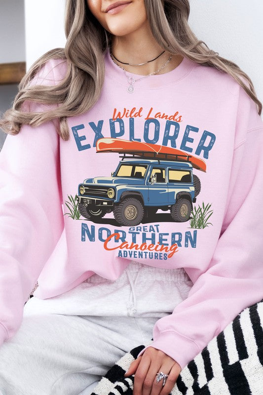 Outdoor Offroad Truck Fleece Sweatshirt