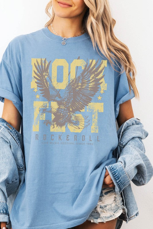 Rock fest Eagle Rock, Garment Dye Graphic Tee