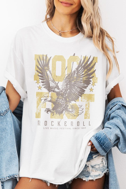 Rock fest Eagle Rock, Garment Dye Graphic Tee