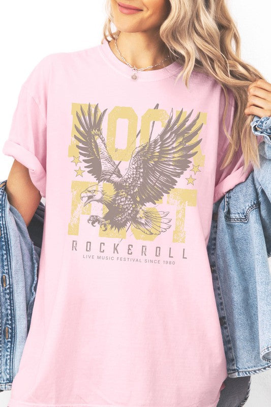 Rock fest Eagle Rock, Garment Dye Graphic Tee