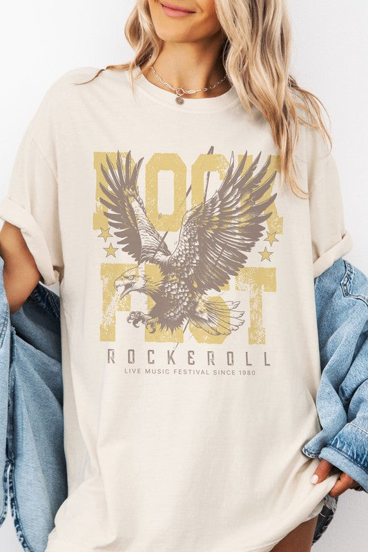 Rock fest Eagle Rock, Garment Dye Graphic Tee