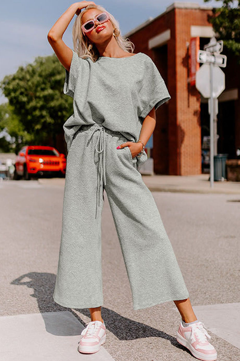 9 to 5 Wide Leg Pants Set