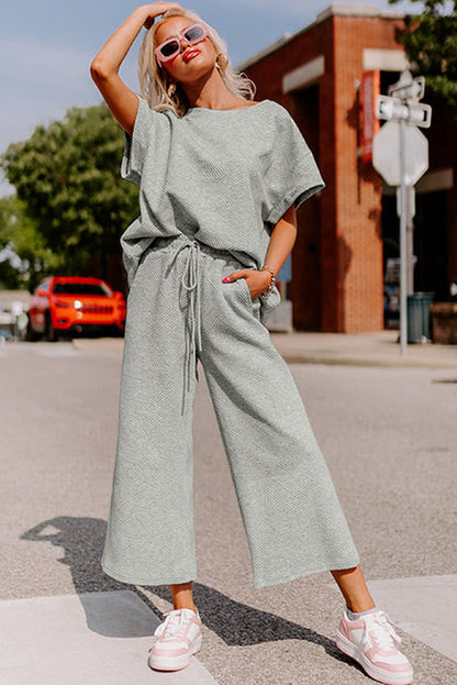 9 to 5 Wide Leg Pants Set
