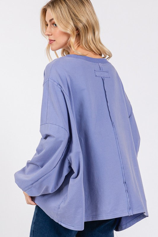 SAGE + FIG Flower Patch Oversized Top