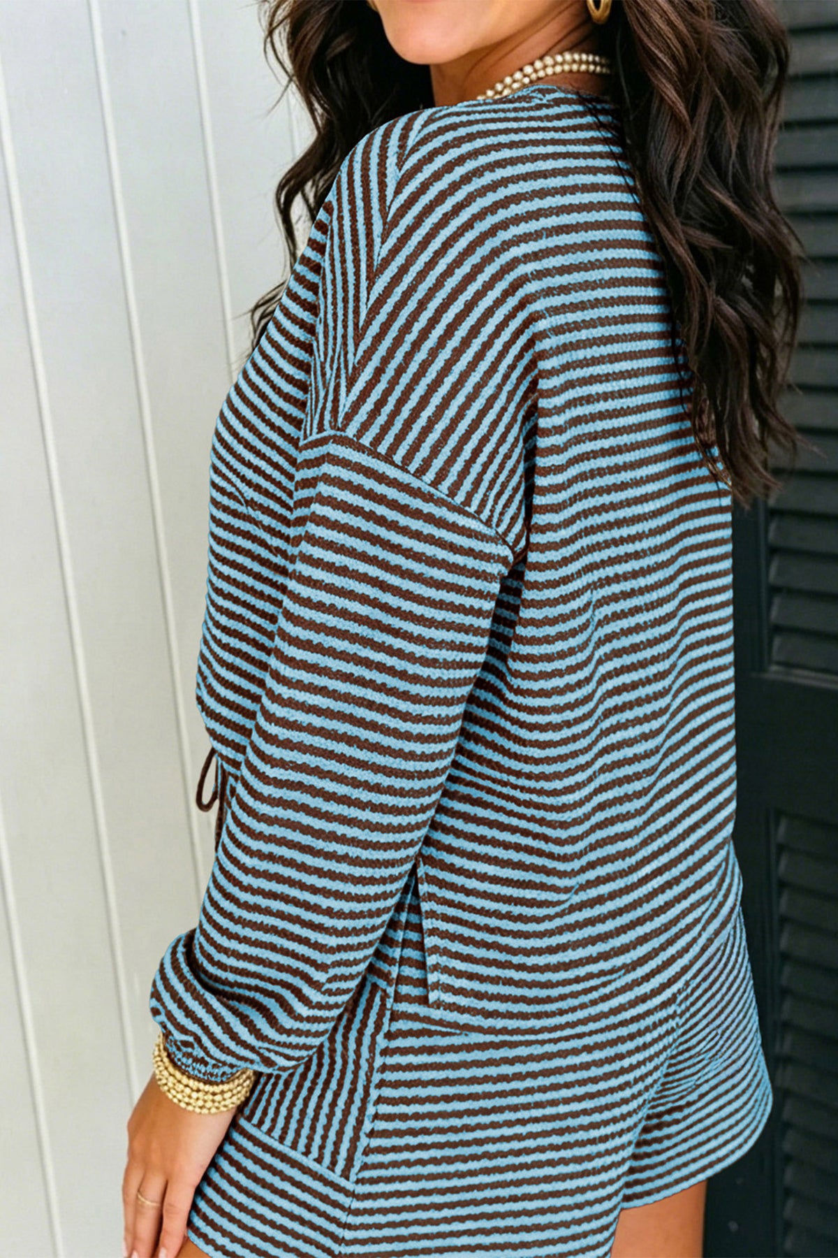Lucky Enough Striped Shorts Set