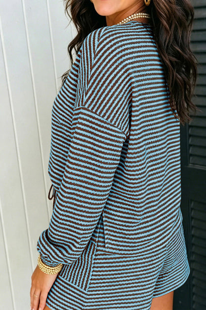 Lucky Enough Striped Shorts Set
