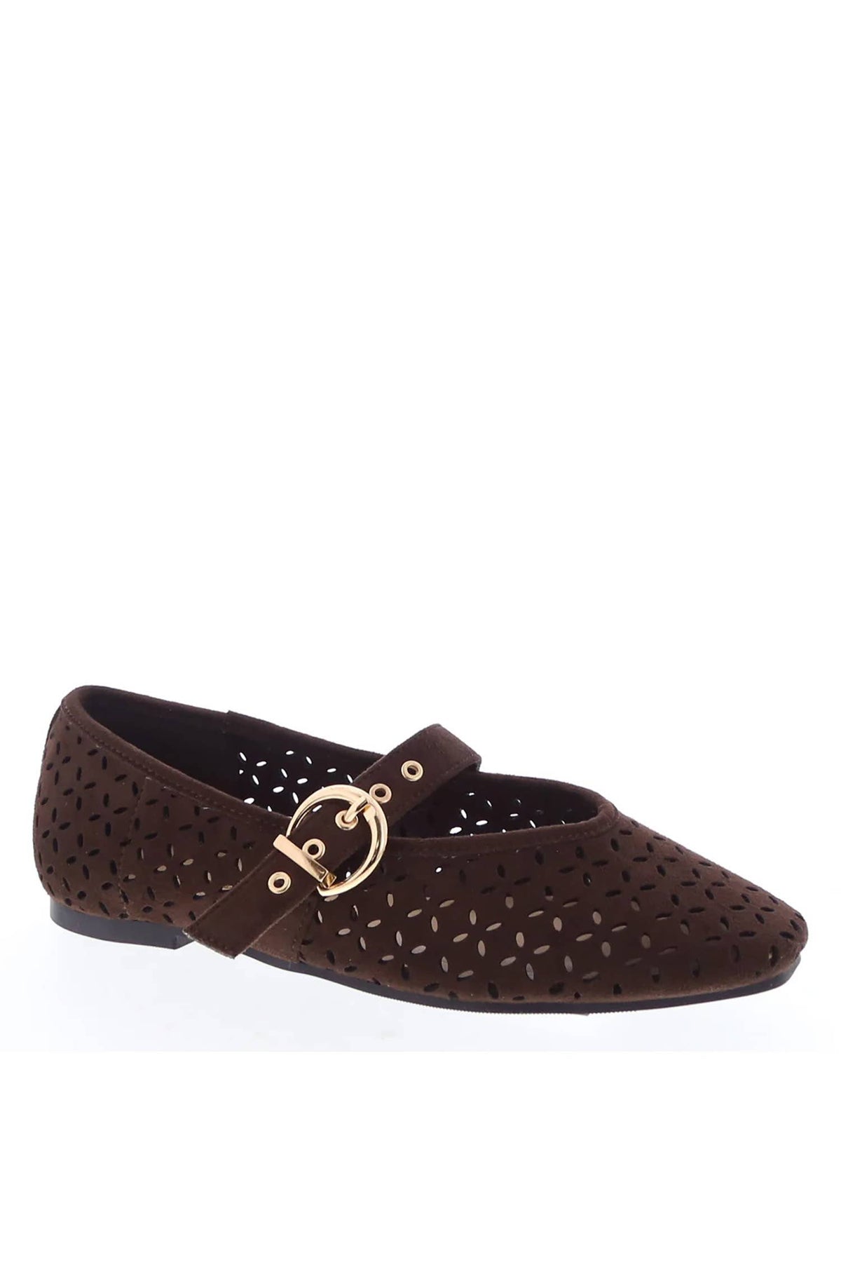 Chocolate Mousse Mary Jane Flats