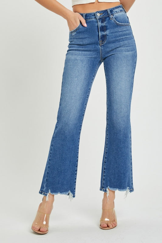 RISEN High Rise Straight Jeans