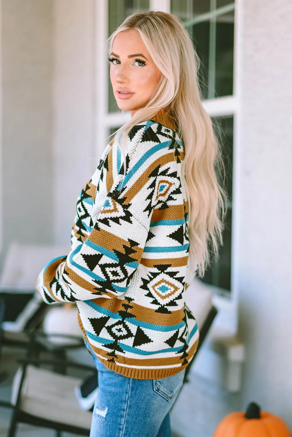 Aztec Daisy Sweater