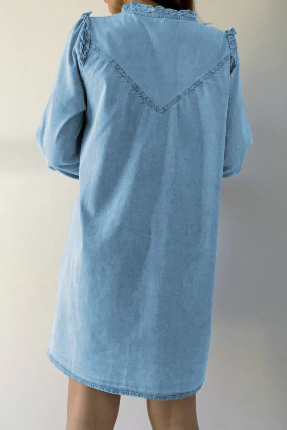 Adele Button Up Denim Dress