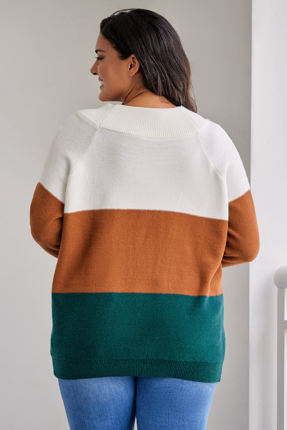 Kennedy Color Block Lightweight Sweater