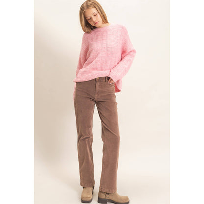 Grid Textured Knit Sweater