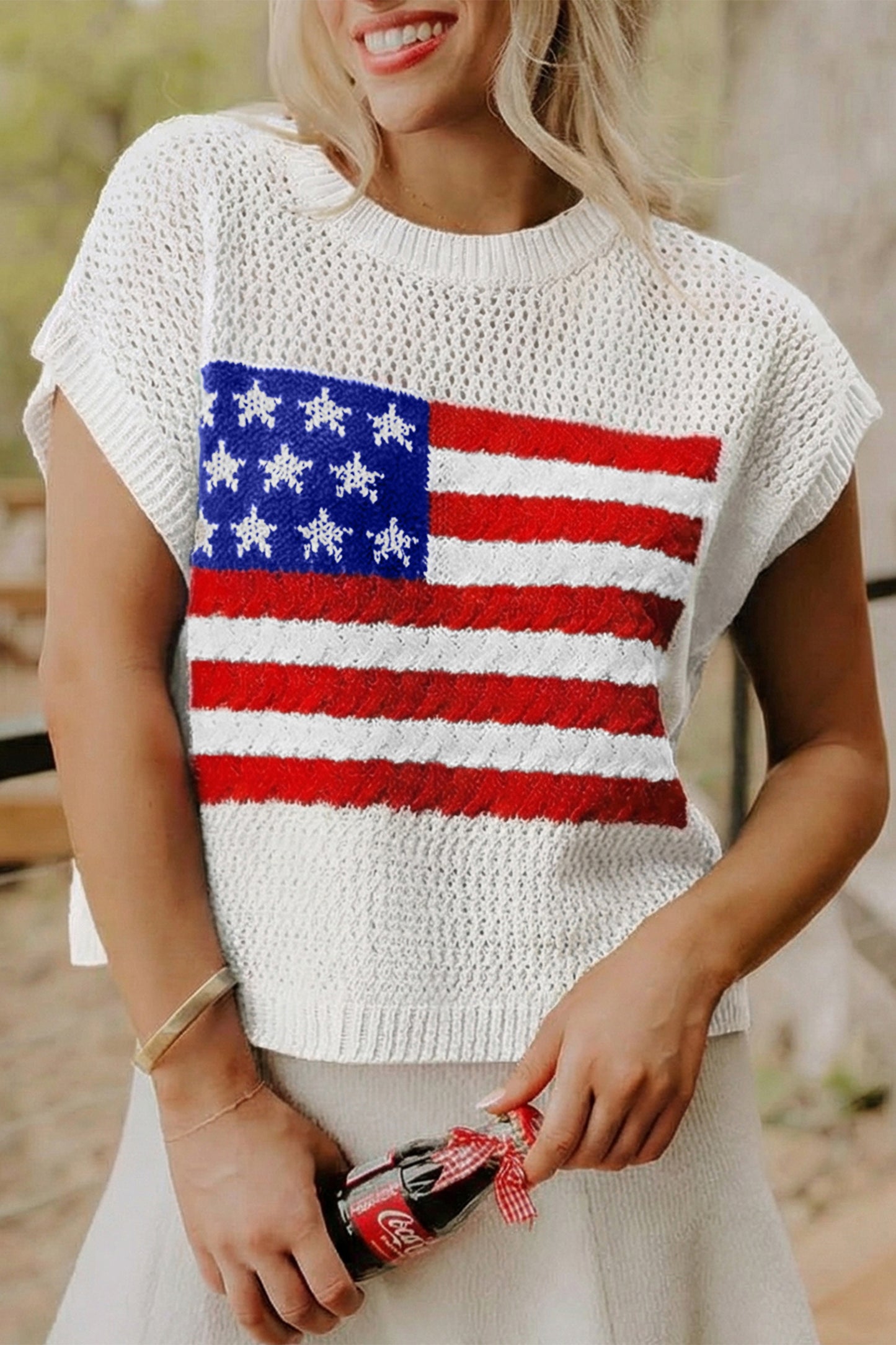 From Sea to Shining Sea Knit Top