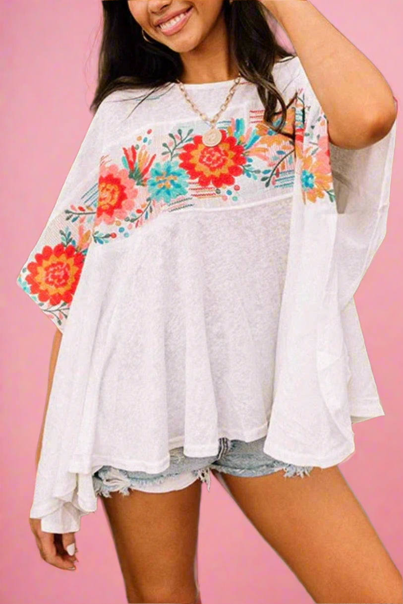 Trinity Embroidered Top