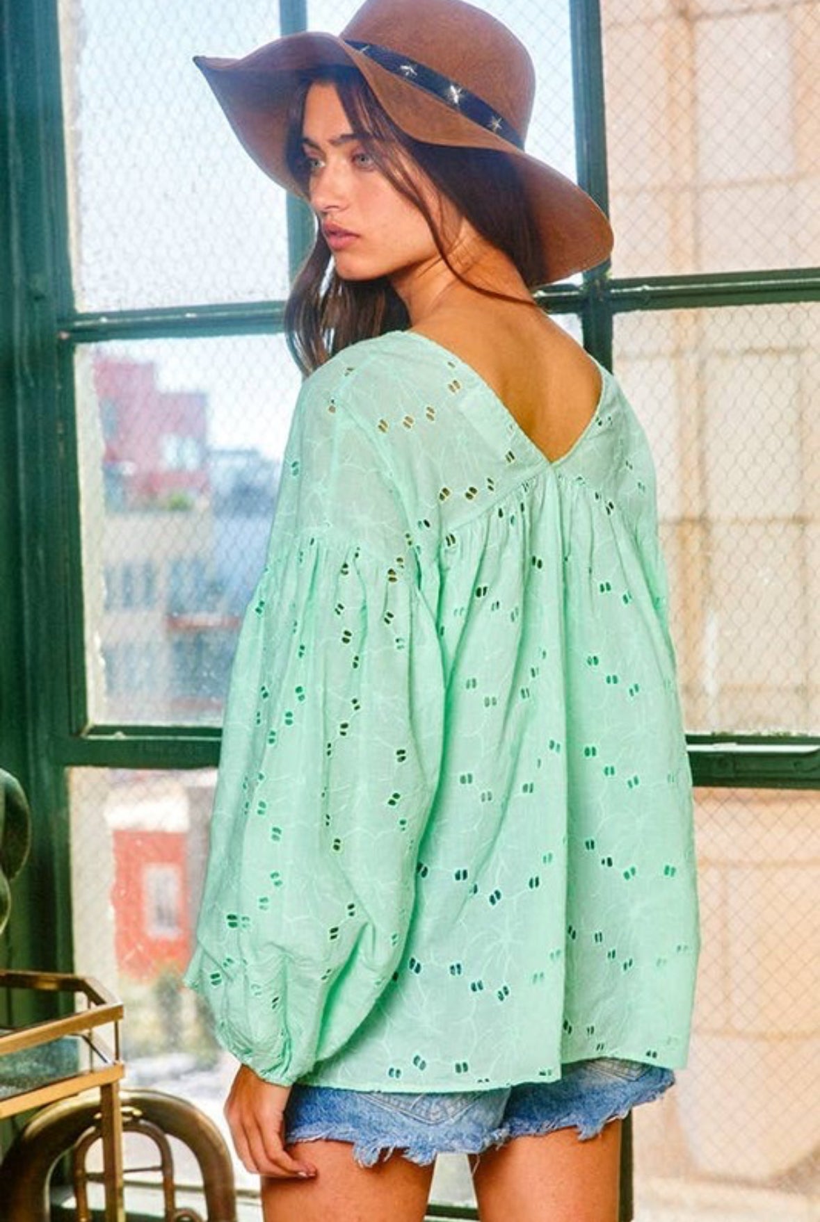 Lauren Lace Eyelet Top