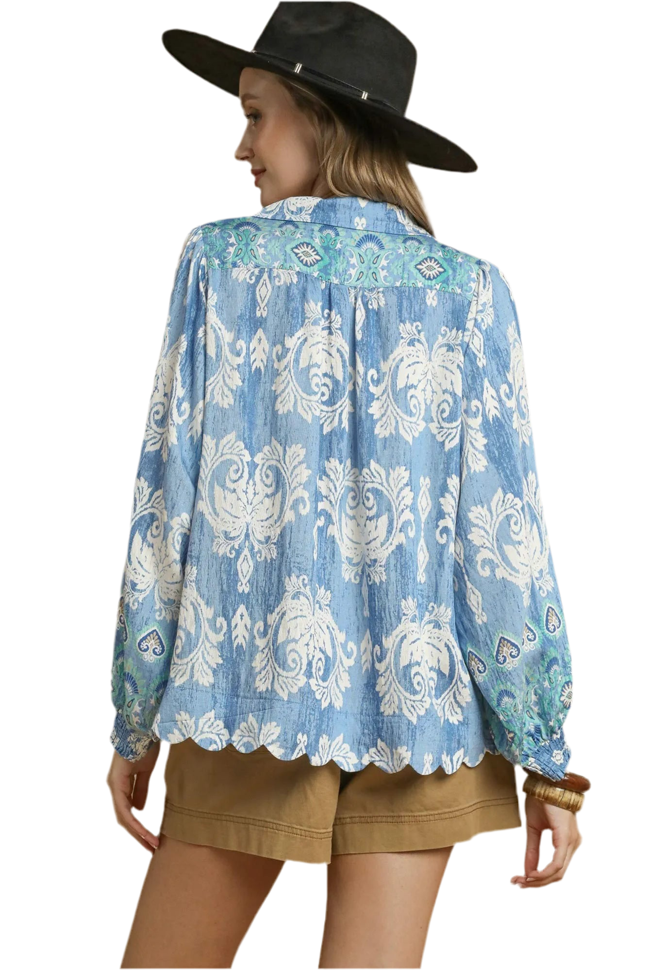 Umgee Scalloped Trim Destiny Top