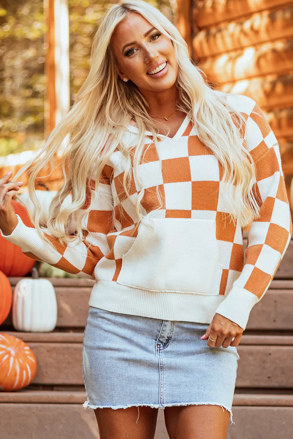 Completely Smitten Checkered Hoodie