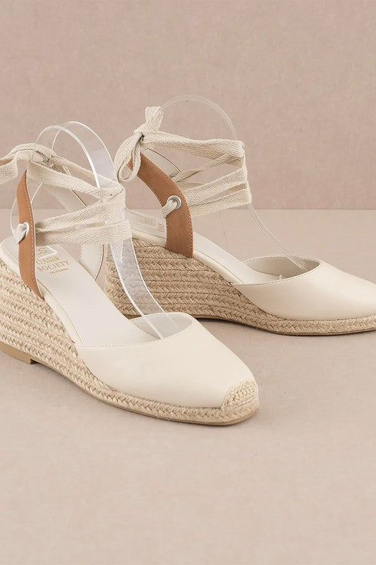 Bethany Lace Up Wedge