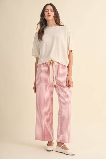 Lillith Cream Lightweight Knit Top