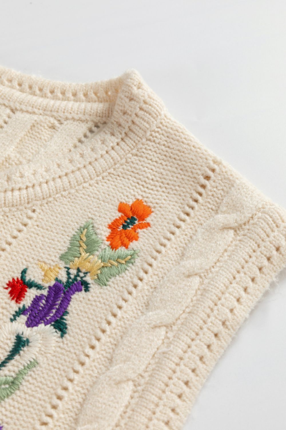 Sprint to Spring Embroidered Sweater