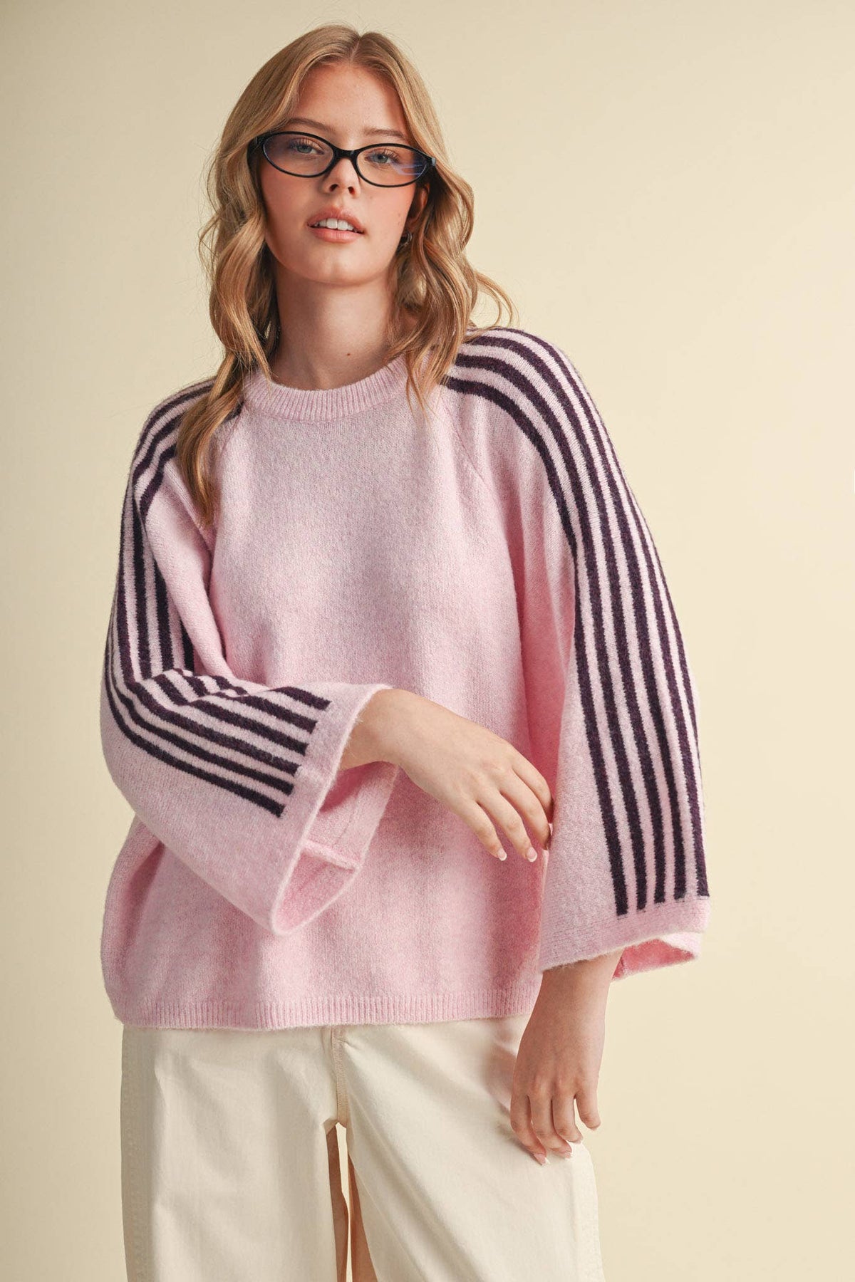 Pink Out Oversized Sweater Top