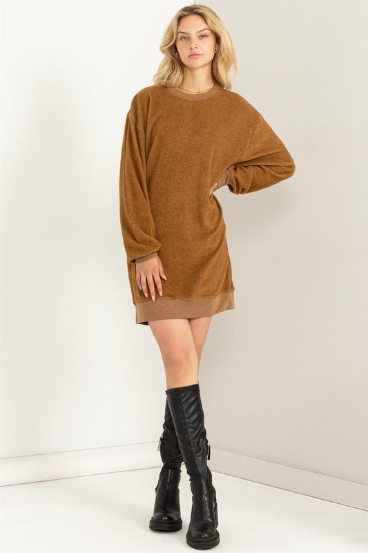 Girlfriend Soft Sweatshirt Mini Dress