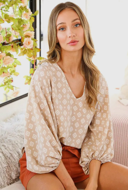 Lillian Flounce Sleeve Top